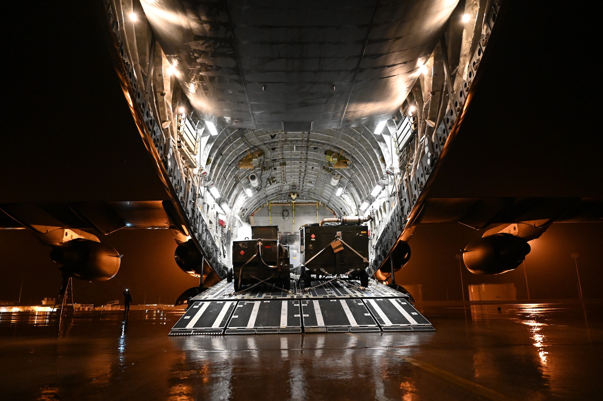 Photo of cargo on a U.S. aircraft
