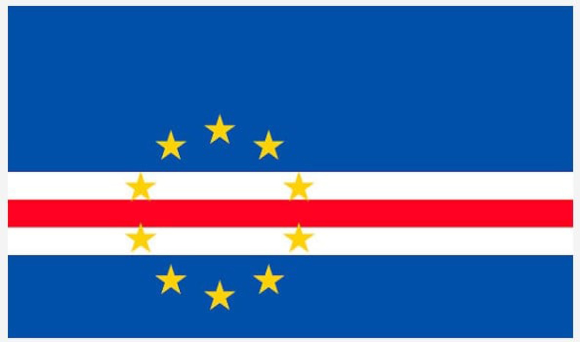 The national flag of Cabo Verde. The New Hampshire National Guard announced Oct. 18 it has been selected as the new state partner for the Republic of Cabo Verde, an archipelago in the Atlantic Ocean off the northwestern coast of Africa.