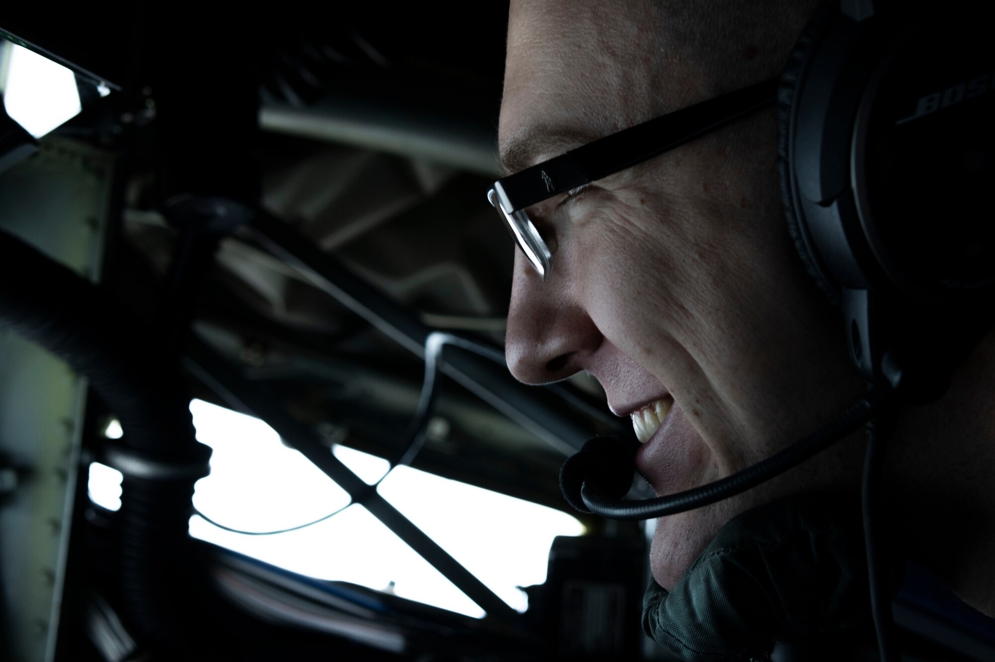 An Airman refuels a B-52