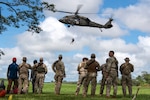 Joint Task Force Bravo’s 1-228th Aviation Regiment works with the Defense POW/MIA Accounting Agency (DPAA) and Panama Servicio Nacional Aeronaval (SENAN) Security Force to conduct casualty evacuation training in Santiago, Panama, Oct. 18, 2021.