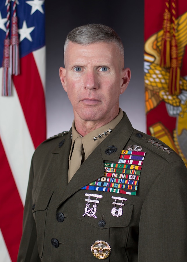 Official photo of Gen. Eric M. Smith, the 36th Assistant Commandant of the Marine Corps.