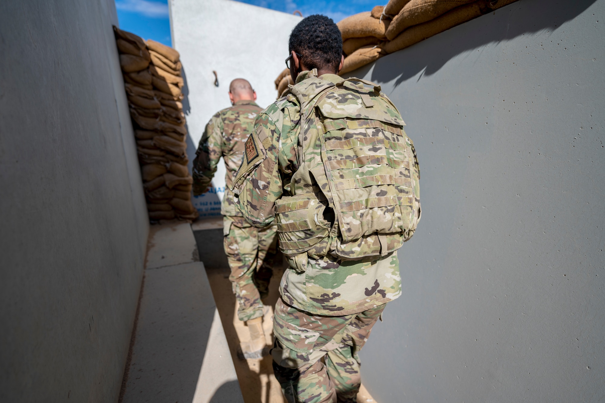 Chief meets 332nd ECES and ECS Airmen