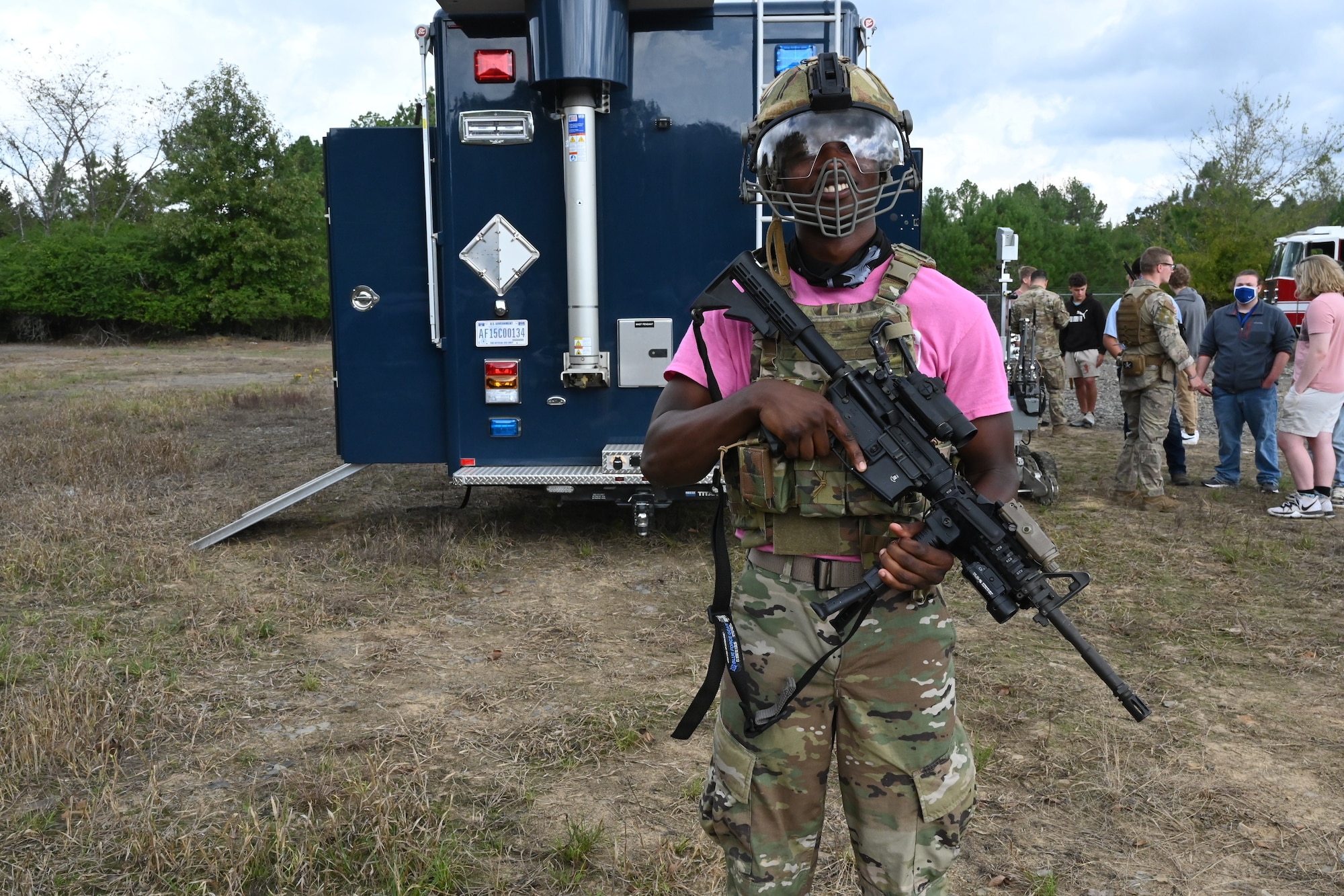 A high school student poses for a photo