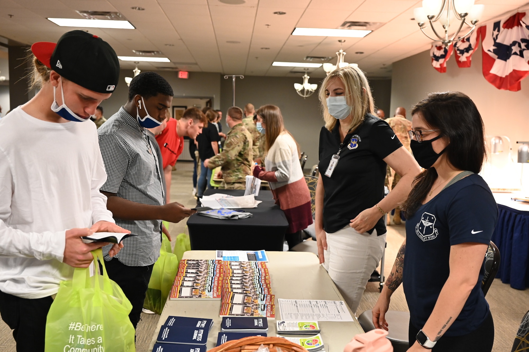 High school students learn about the military lifestyle