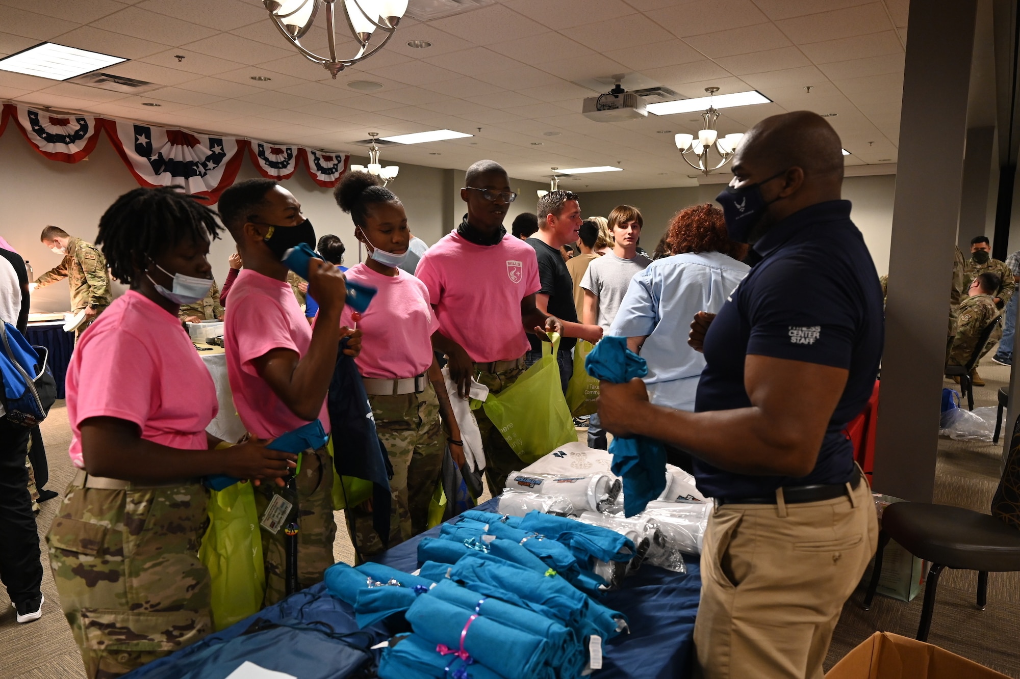 Students learn about the military lifestyle