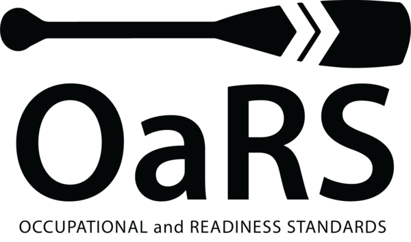 Occupational and Readiness Standards (OaRS) graphic.  OaRS are provided as a section within the E-1/E-2/E-3 Learning and Development Roadmaps (LaDR).  OaRS outlines requisite knowledge and desired basic skills, and allows a candidate to demonstrate their ability to perform various rating-specific tasks. (U.S. Navy graphic)