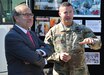 U.S. Army Lt. Col. Samuel Roberts, right, commander of the Marietta-based 4th Civil Support Team, 201st Regional Support Group, Georgia Army National Guard, briefs Jorge Martín Arturo Argüello, left, the Argentine ambassador to the U.S., Oct. 19, 2021, at the unit’s headquarters at Clay National Guard Center in Marietta, Georgia. Roberts explained unit’s roles and capabilities as part of the Georgia National Guard. (U.S. Army National Guard photo by Capt. Bryant Wine)