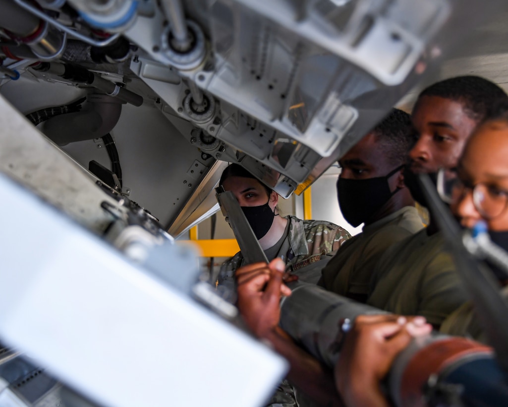 Tech. Sgt. Alyxandra Anguiano teaches weapons Airmen