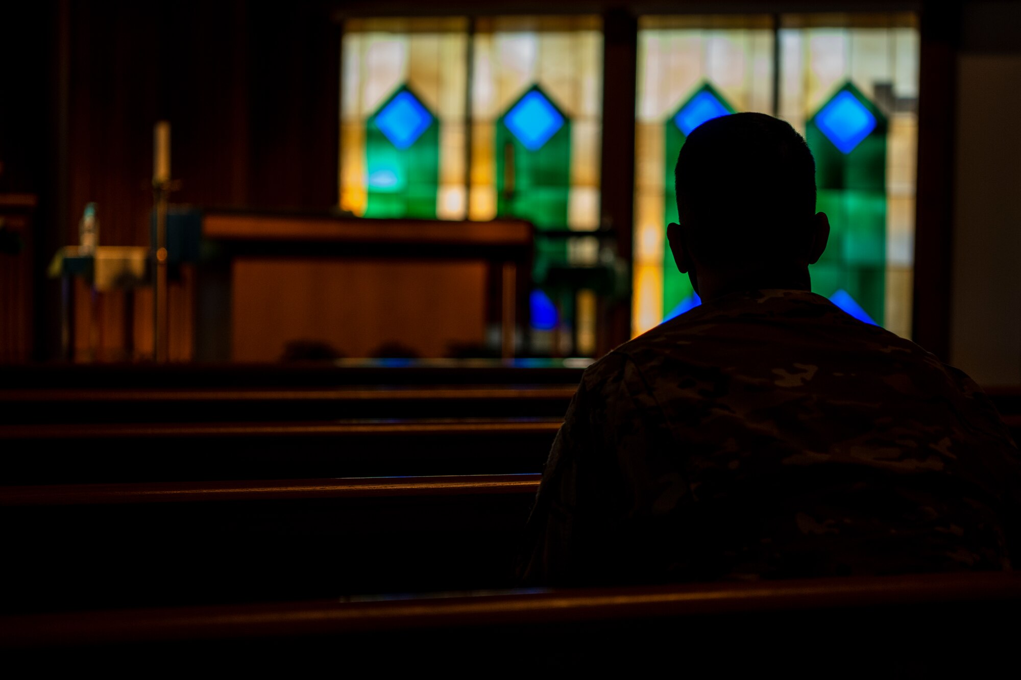 U.S. Air Force Staff Sgt. Bruce Collins, 60th Air Mobility Wing Religious Affairs noncommissioned officer in charge of plans and programs.