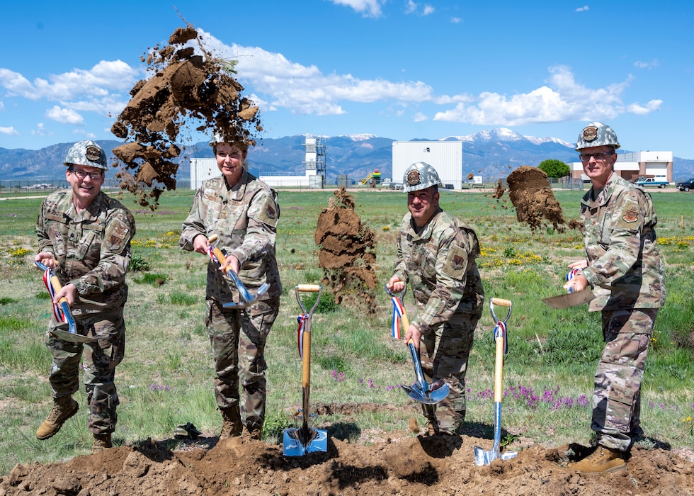 138th Space Control Squadron building at Peterson Air Force Base on May 25, 2021