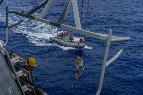 USS Jackson (LCS 6) Perform Small Boat Operations