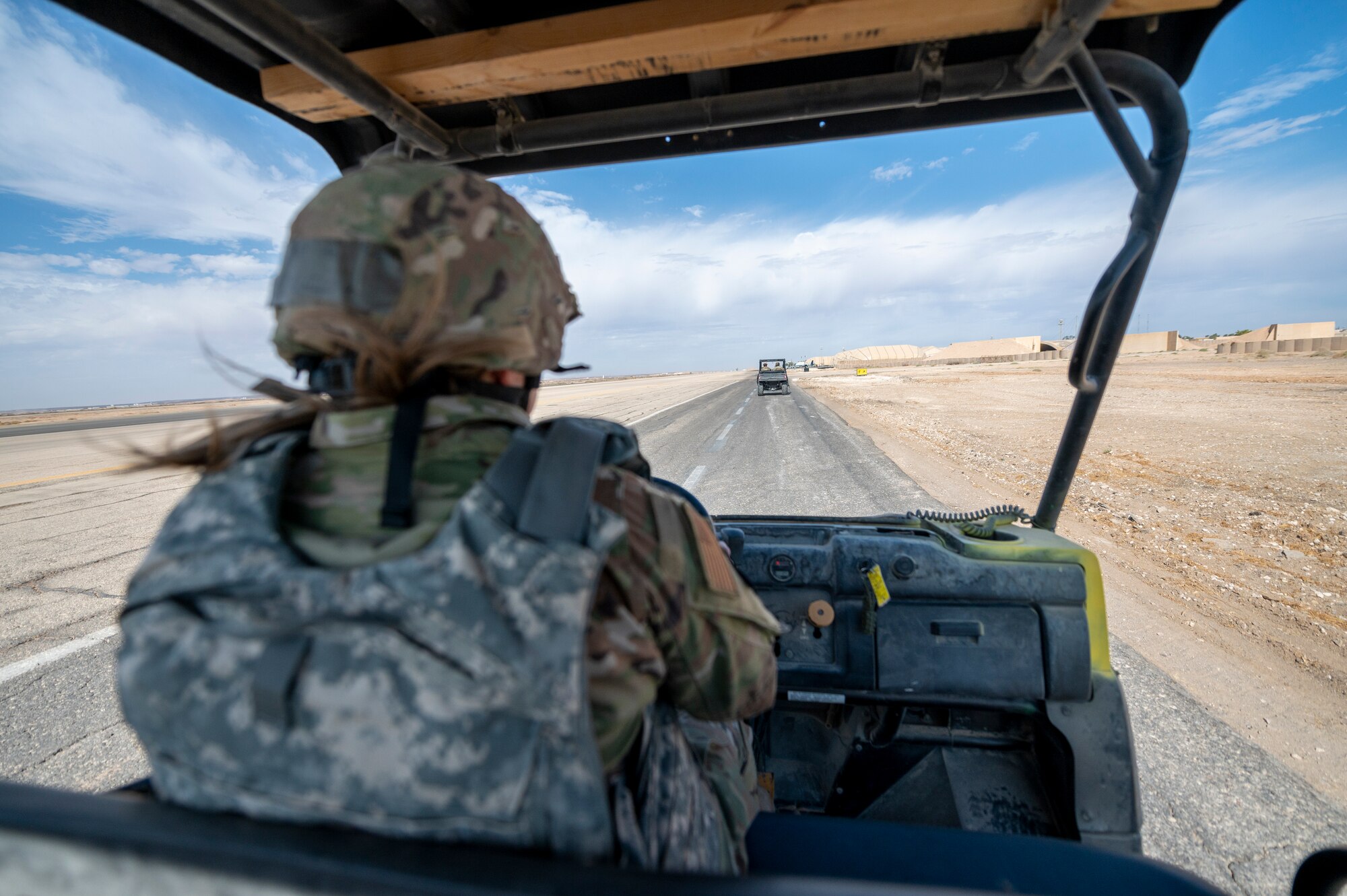 Chief meets 332nd ECES and ECS Airmen