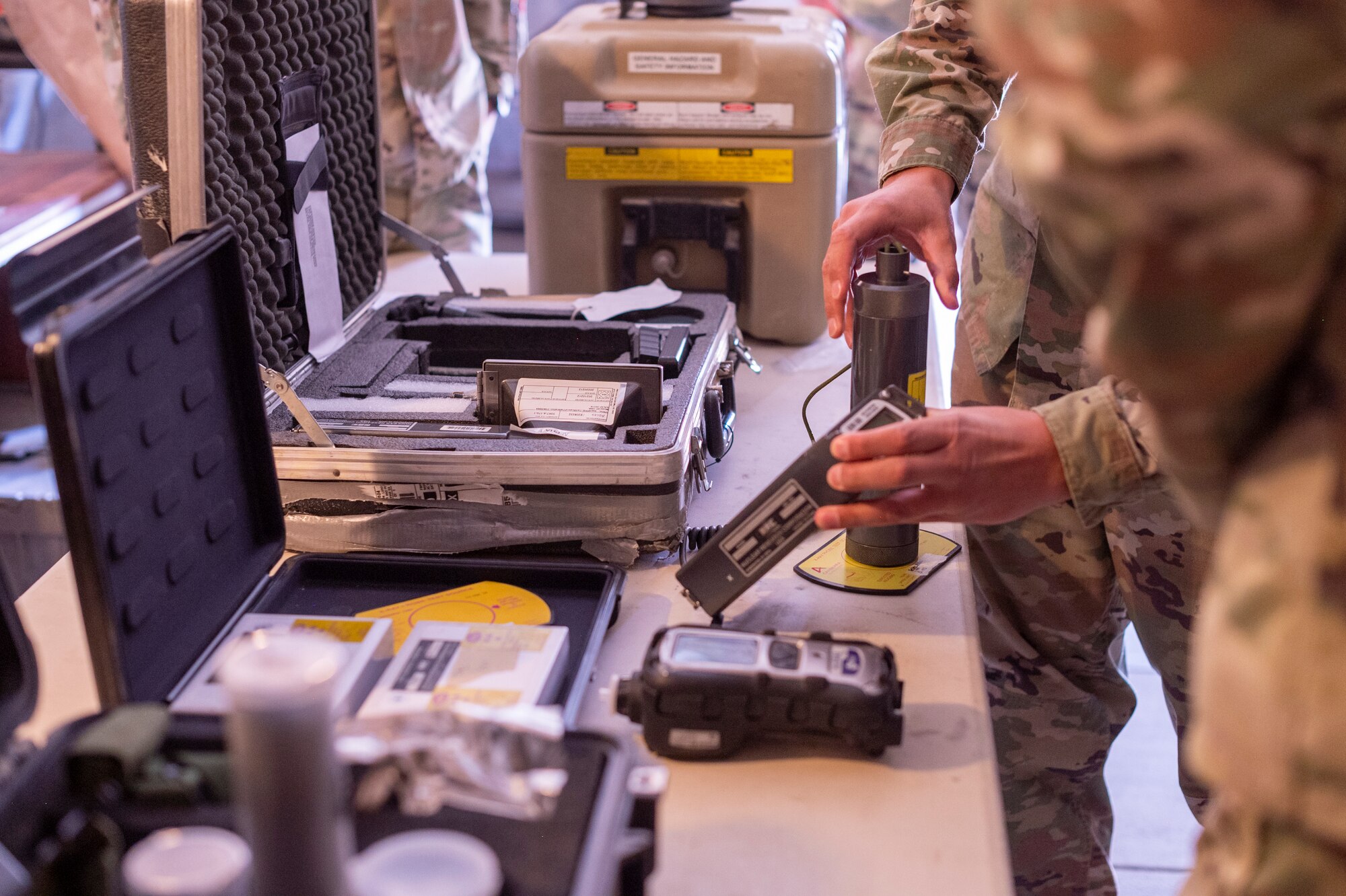 Chief meets 332nd ECES and ECS Airmen