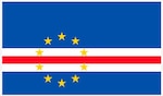 The national flag of Cabo Verde, adopted in 1992.