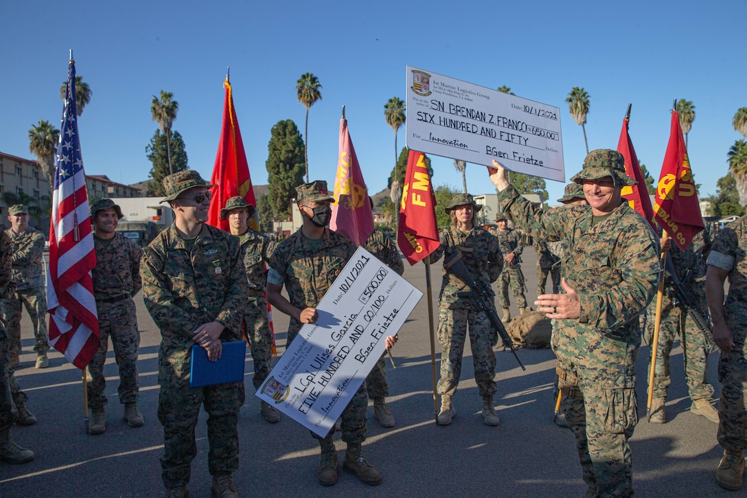 1st Supply Battalion Hike and Innovation Awards Program ceremony.