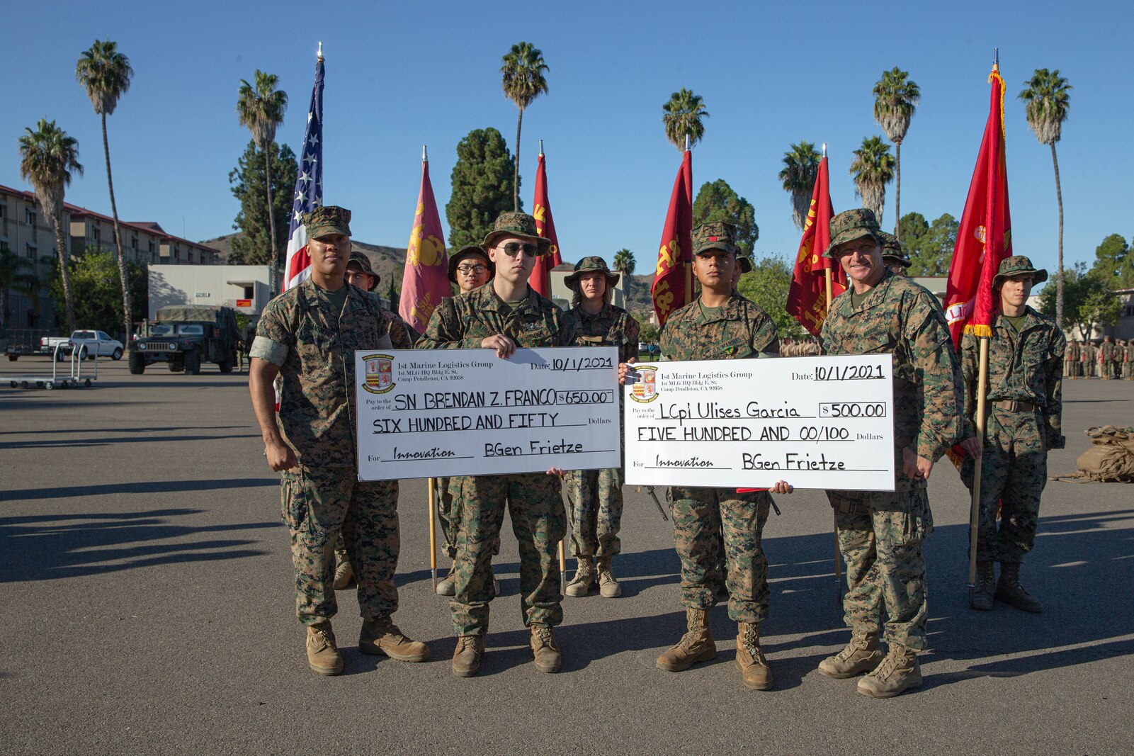 1st Supply Battalion Hike and Innovation Awards Program ceremony.
