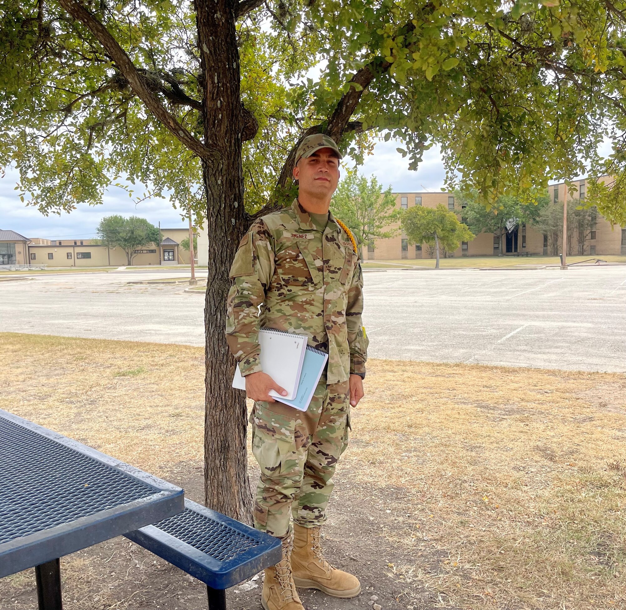 AB Richard Jimenez going to class at JBSA-Lackland.