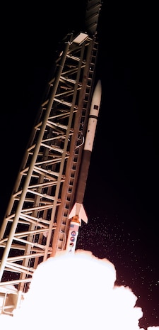The U.S. Navy, in collaboration with the U.S. Army, conducts a demonstration of advanced hypersonic technologies and prototype systems in a realistic operating environment executed by Sandia National Laboratories from the NASA Wallops Flight Facility in Wallops Island, VA.