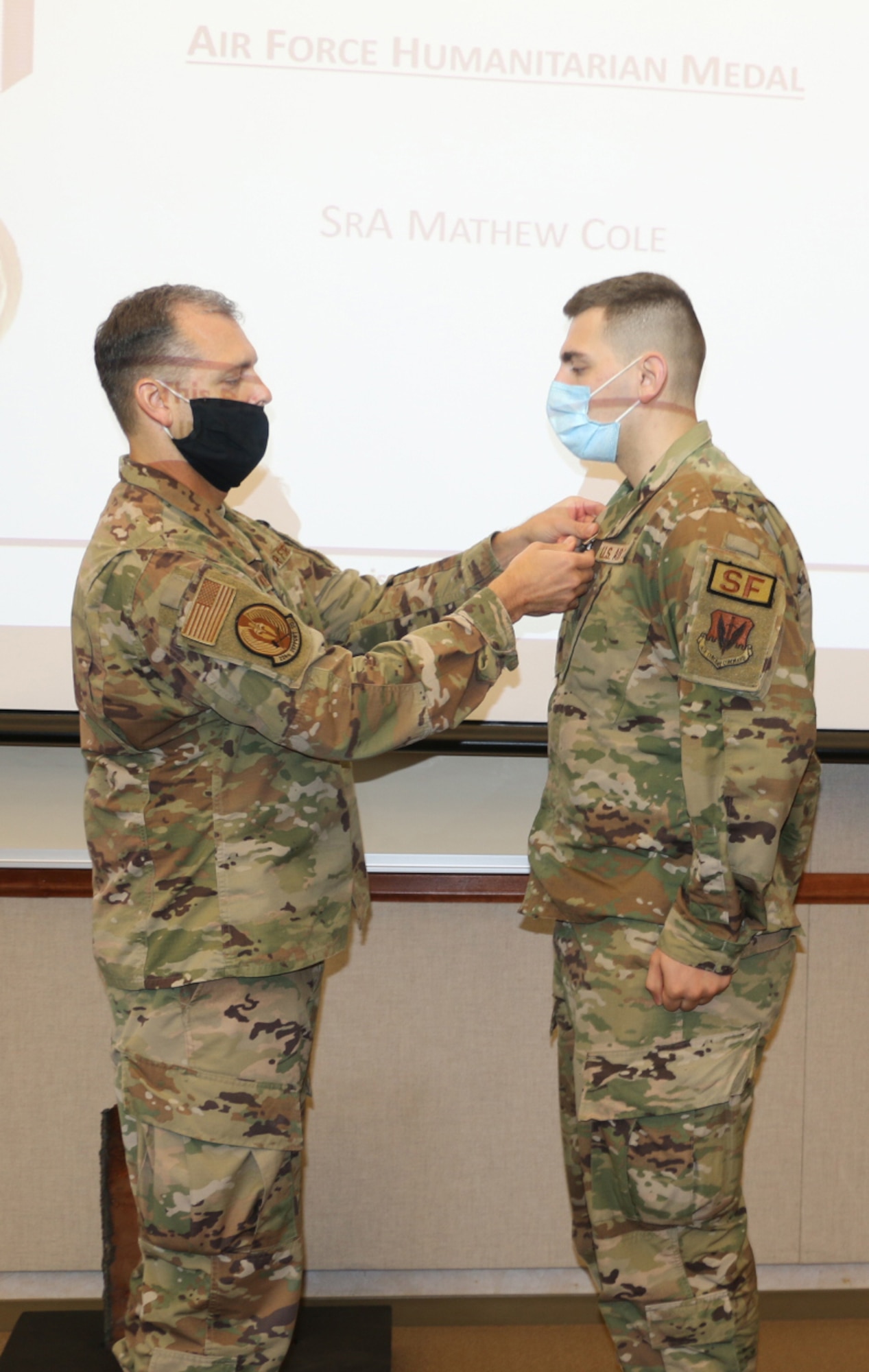 Cole receives Humanitarian Medal