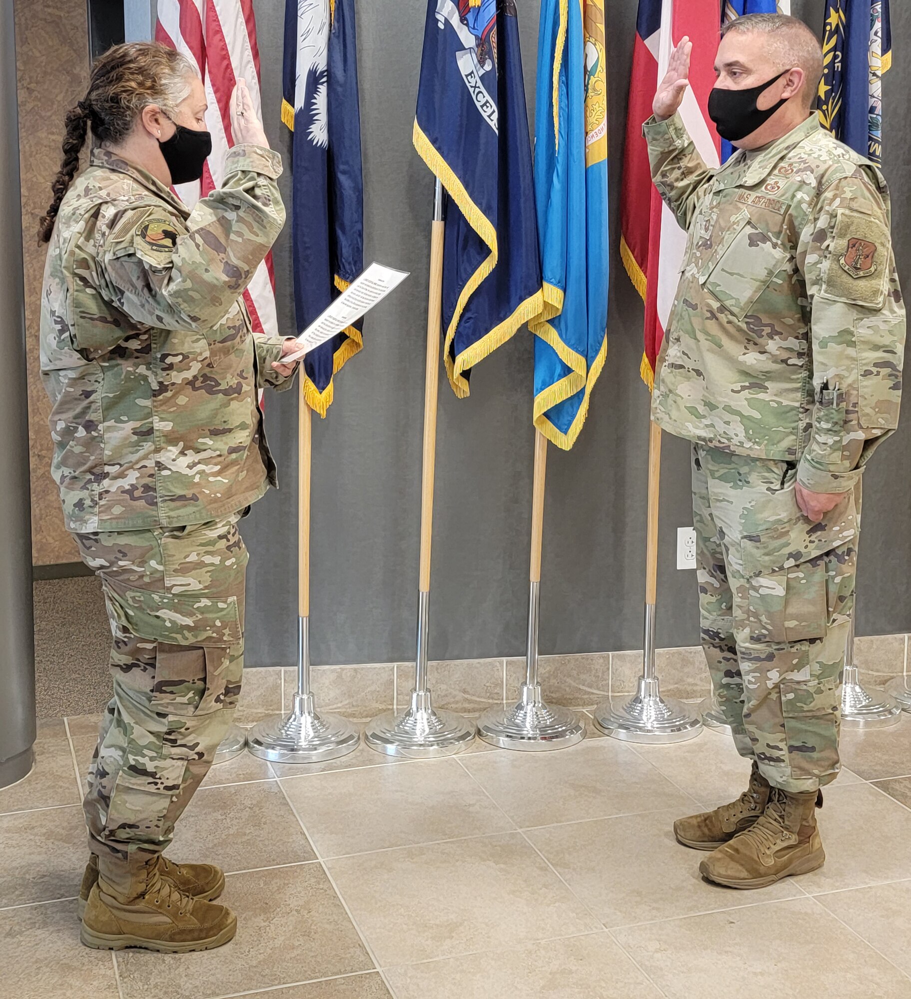 Roberts reenlists in New York Air National Guard