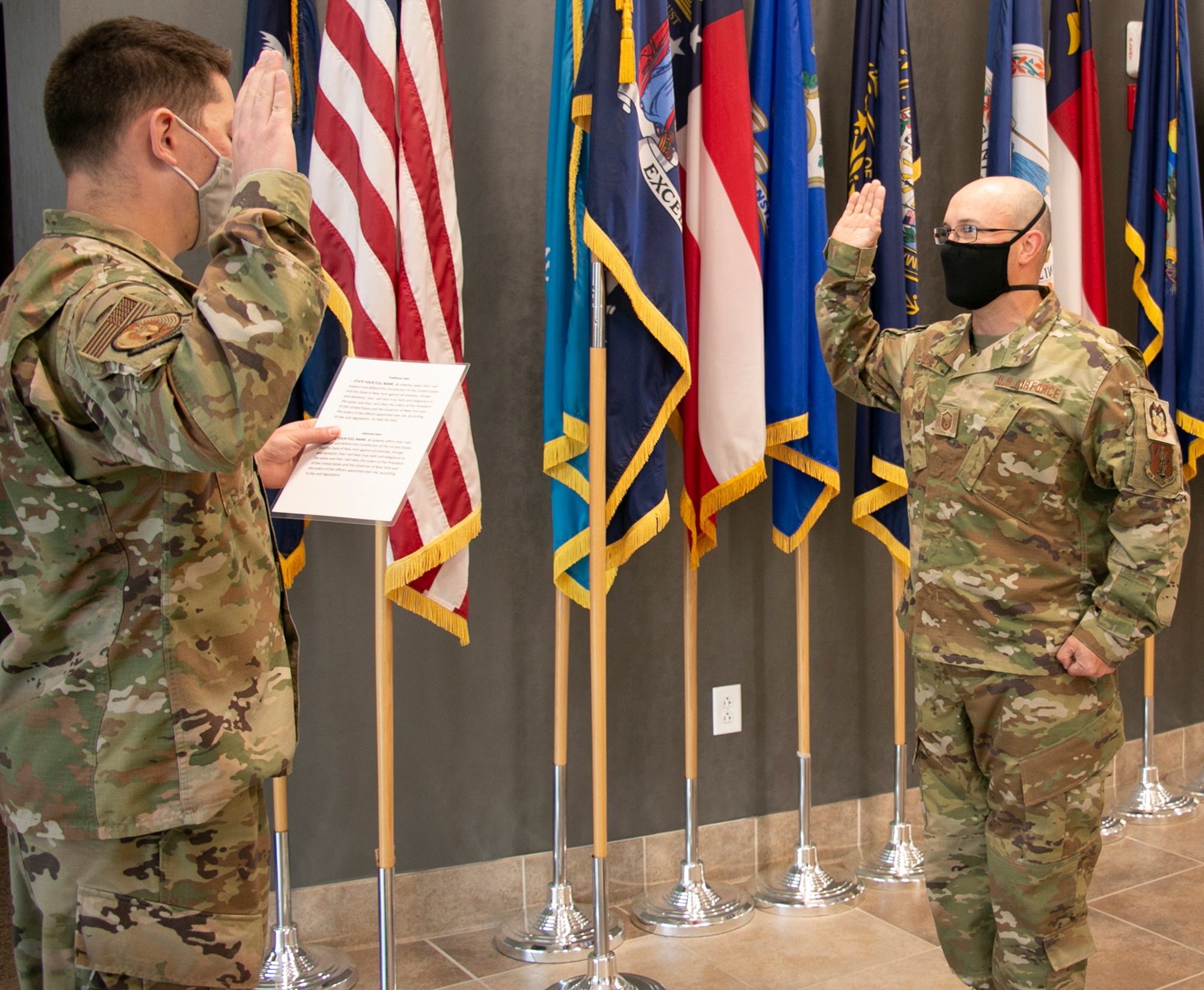 Yousey reenlists in New York Air National Guard