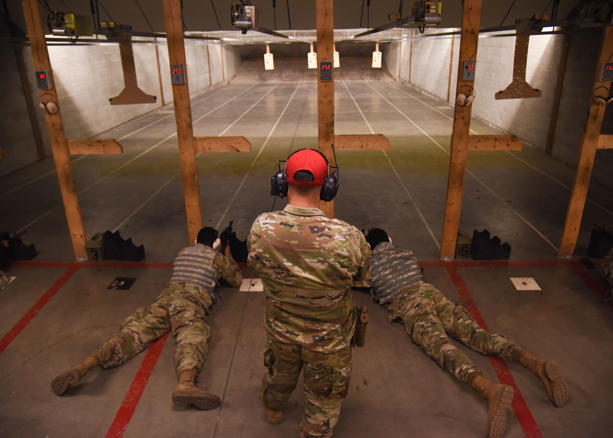 Goodfellow members undergo a combat arms course during an Expeditionary Readiness Training on Goodfellow Air Force Base.