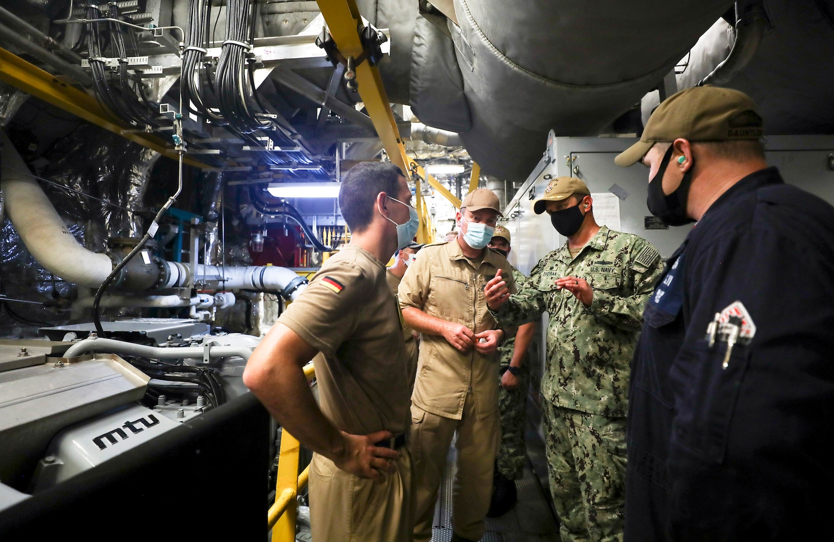 U.S. Navy, German Navy Sail At Sea Together, Meet Ashore
