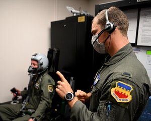 Pilot prepares for training
