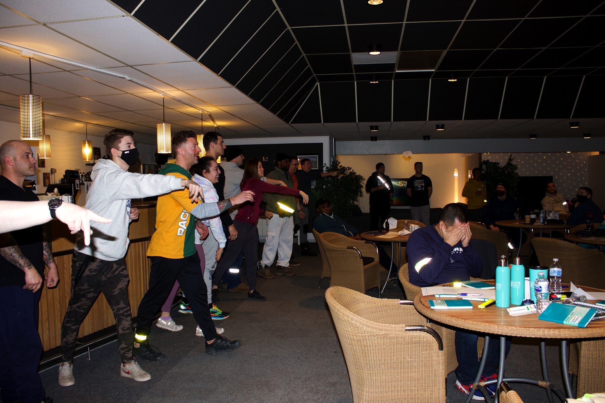 Airmen and Guardians play a game