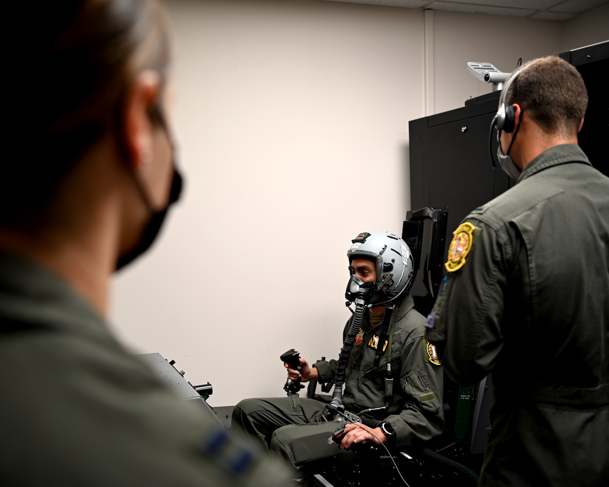 Pilot prepares for training