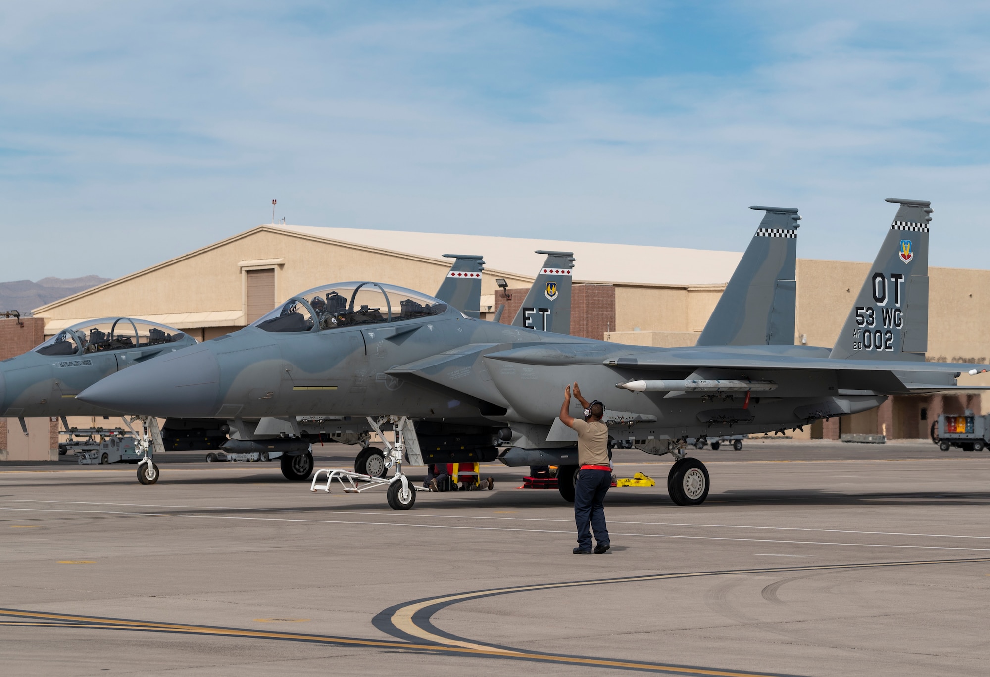 An F-15EX Eagle II Fighter Jet