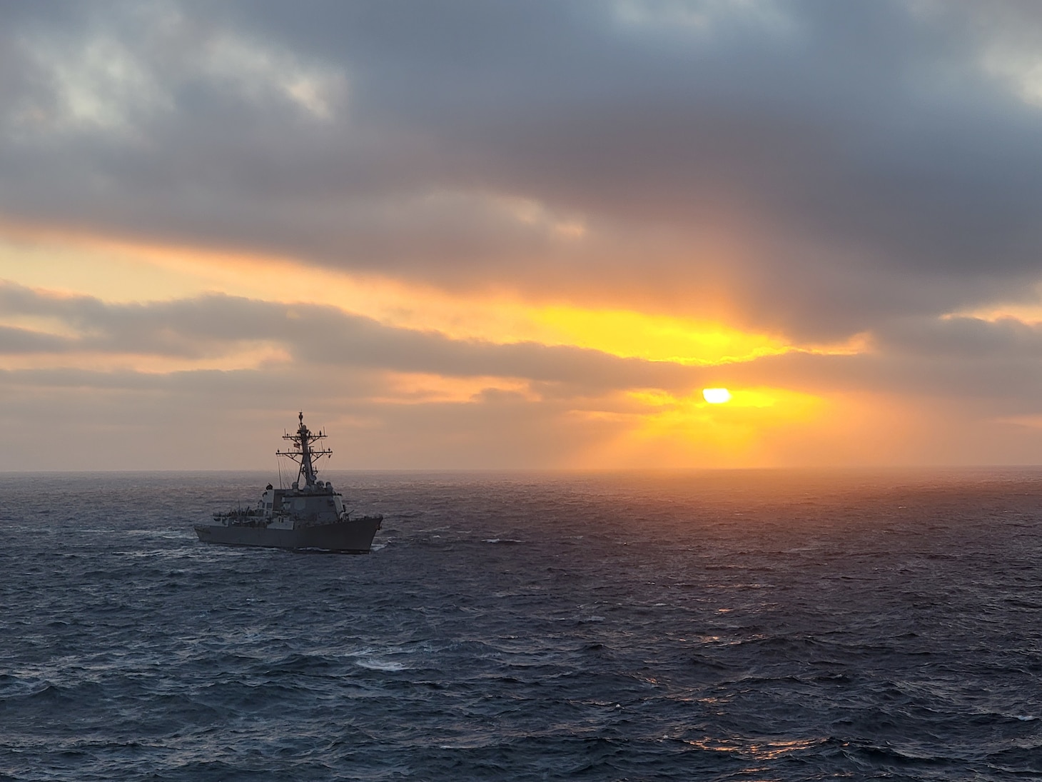 Arleigh Burke-class guided-missile destroyer USS Stockdale (DDG 106) conducts an underway replenishment with Henry J. Kaiser-class underway replenishment oiler USNS Yukon (T-AO 202) in the Western Pacific Ocean as part of MALABAR 21, Aug. 3.