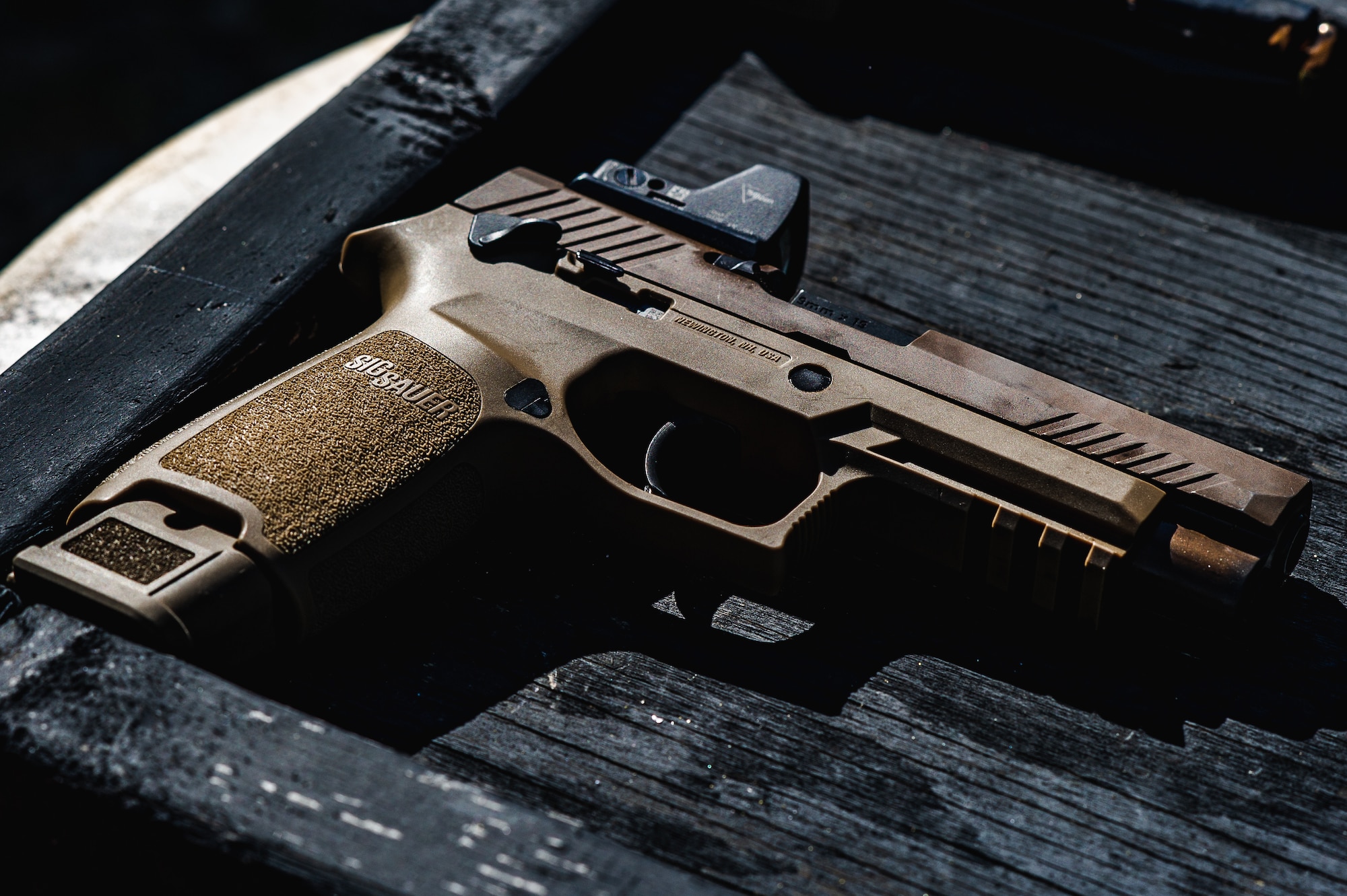 A photo of a weapon.