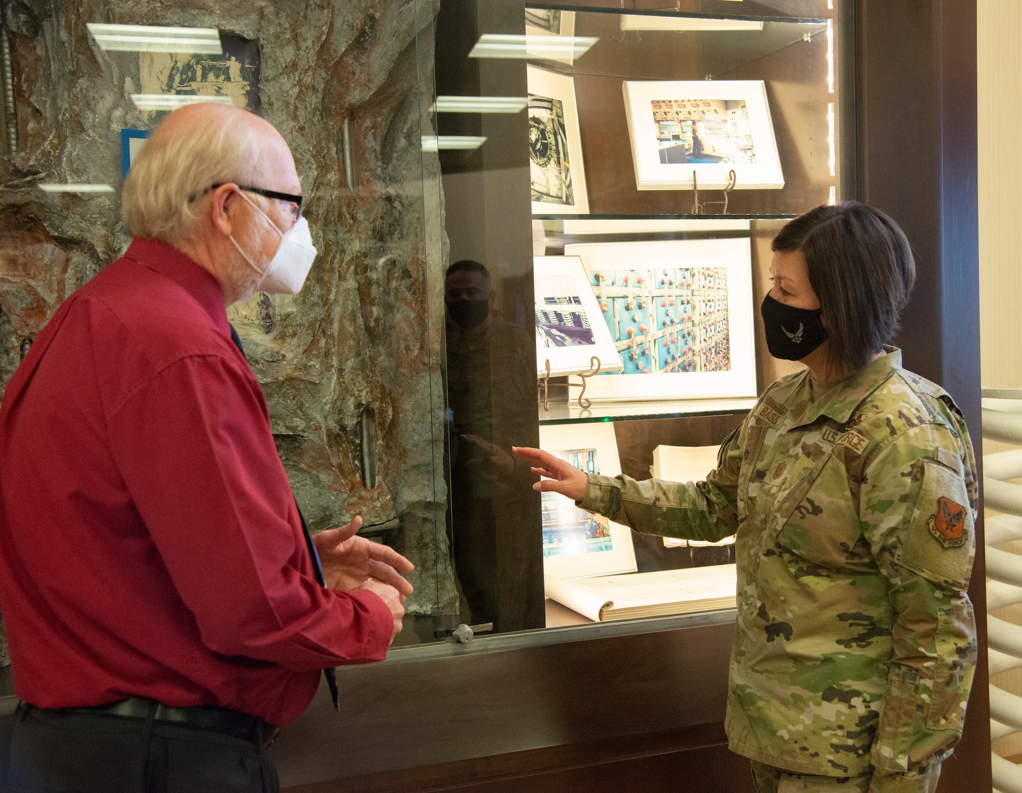 CMSAF speak with Cheyenne Mountain personnel