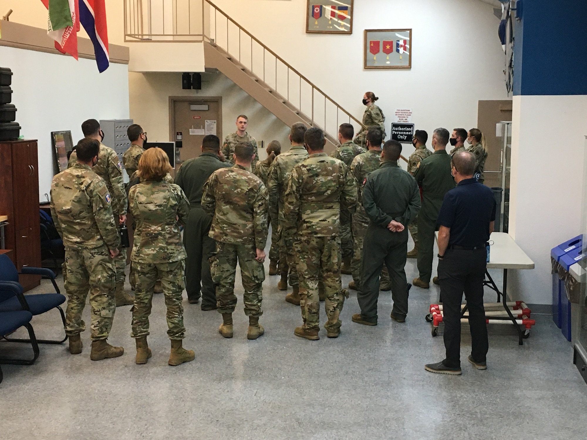 Photo of U.S. Air Force Airmen standing in a group