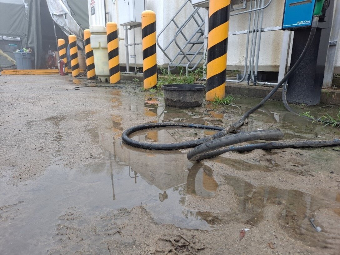 To prevent pollutants from reaching surface water, facilities on military installations are equipped with oil-water separators that recover oil from water. Stormwater flowing through an industrial facility can pick up contaminants, discharging them directly or indirectly through storm sewer systems, into nearby waterbodies, leading to surface water pollution.