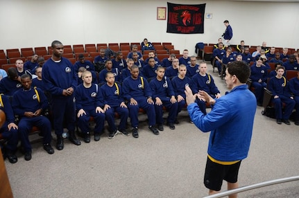 Congressman Scott Taylor talks mentorship with Commonwealth ChalleNGe cadets
