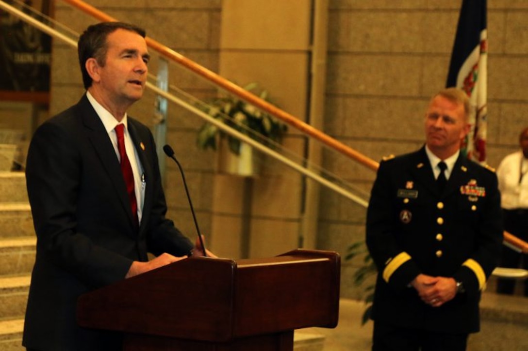 Governor commends the Va. National Guard