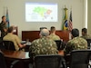 The Brazilian Army hosted the General Mark Clark Marshal Mascarenhas de Moraes lecture series between the U.S. Army War College and the Brazilian Army Command and General Staff School, ECEME, Oct. 19-21 in Rio de Janeiro, Brazil, to promote dialogue between high-level military schools across the Brazilian and U.S. armies. The Commander of the U.S. Army War College Maj. Gen. David C. Hill provided a lecture for students and instructors of ECEME with a focus on strategic leadership. The annual exchange was created in 1981 to celebrate the cooperation between Brazil and the U.S. from the Italian campaign during World War II and promotes long-term bilateral strategic relationships between armies.