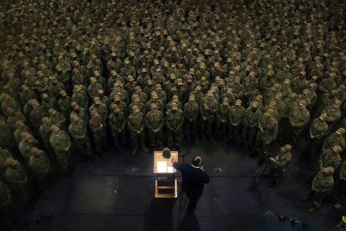SECNAV visits USS Ronald Reagan, announces ship’s Sailors of the Year