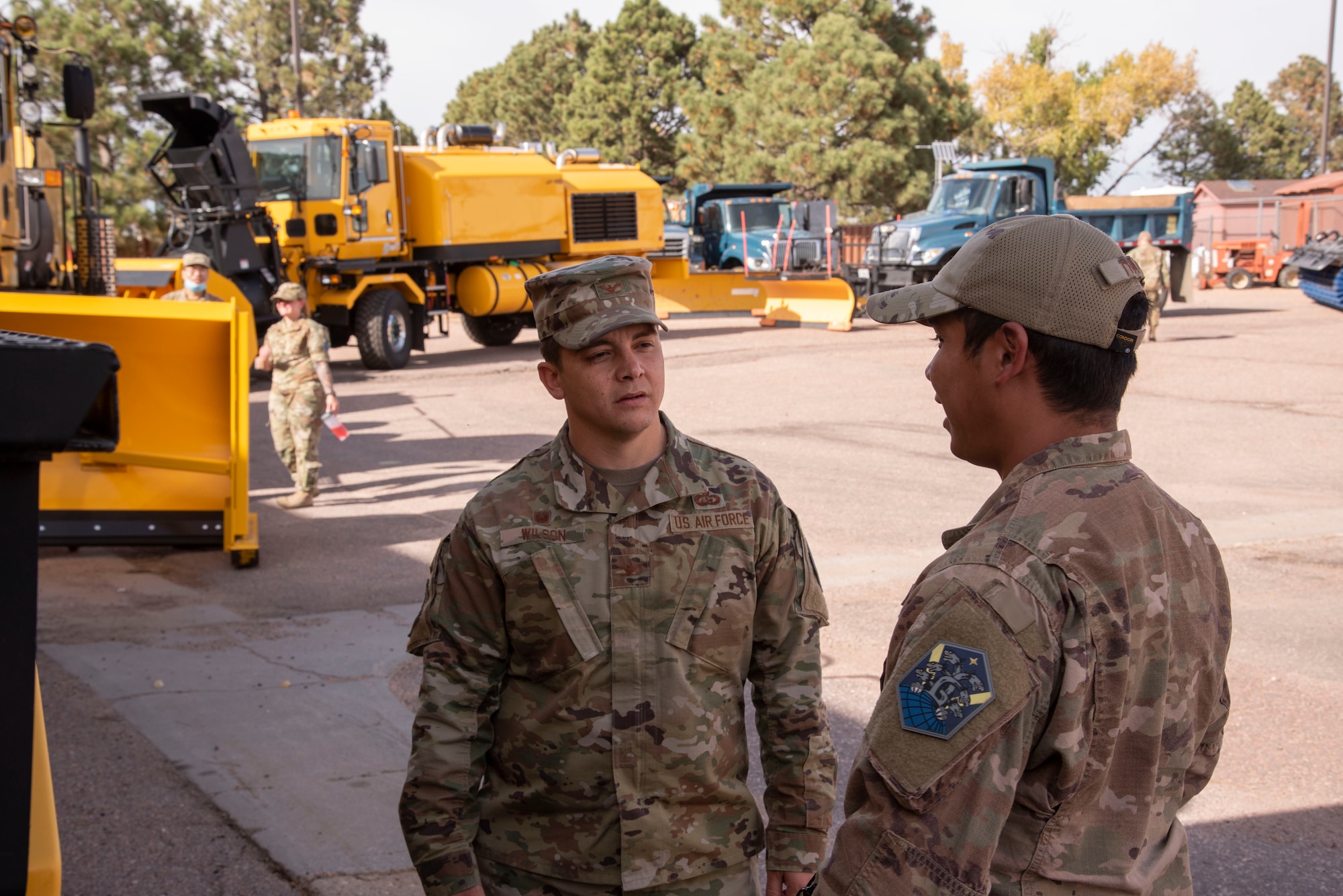 Each leader was paired with an instructor to teach them proper handling and safety techniques while operating the equipment. (U.S. Space Force photo by Airman 1st Class Aaron Edwards)