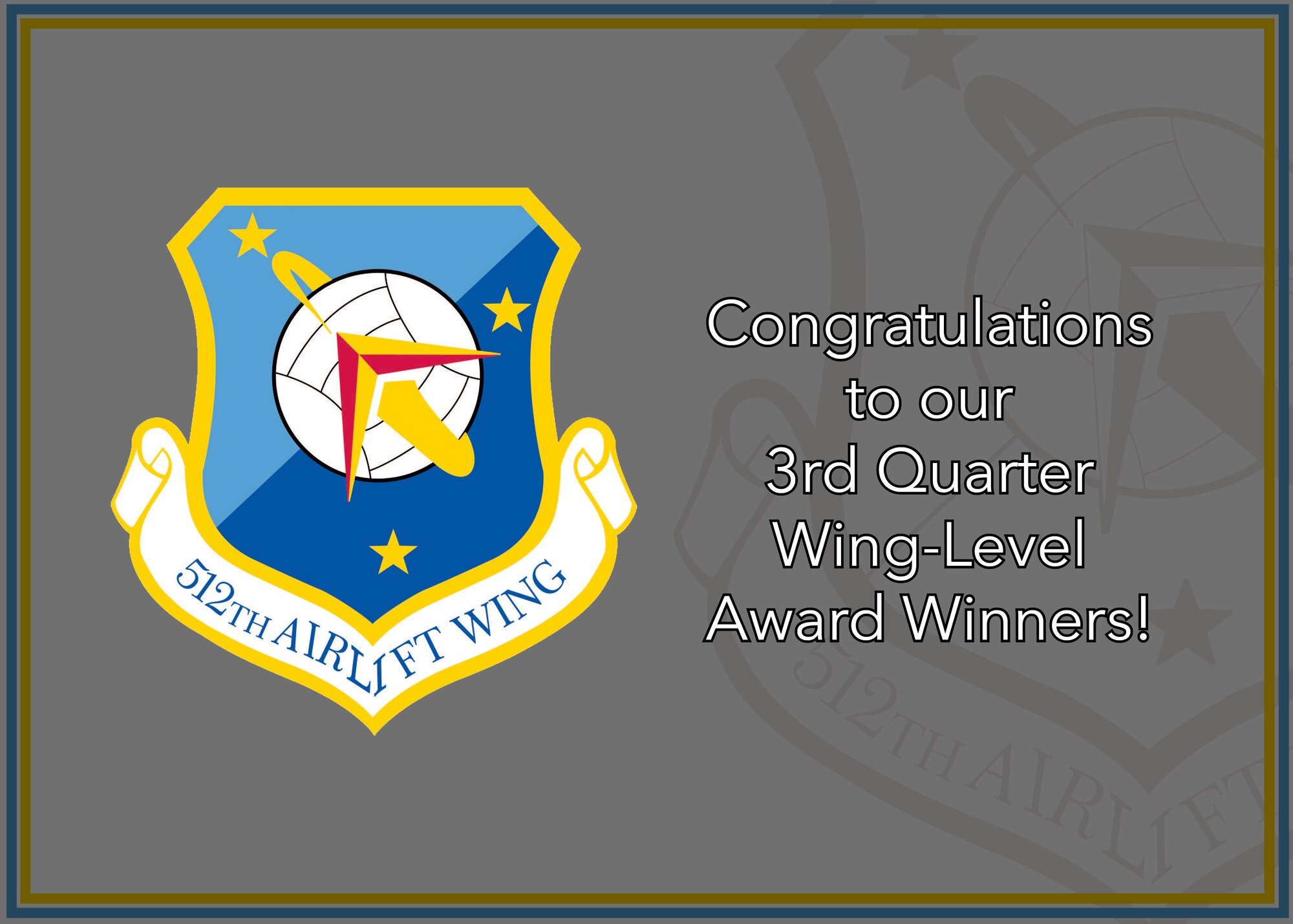 Wing announces 3rd quarter 2021 award winners