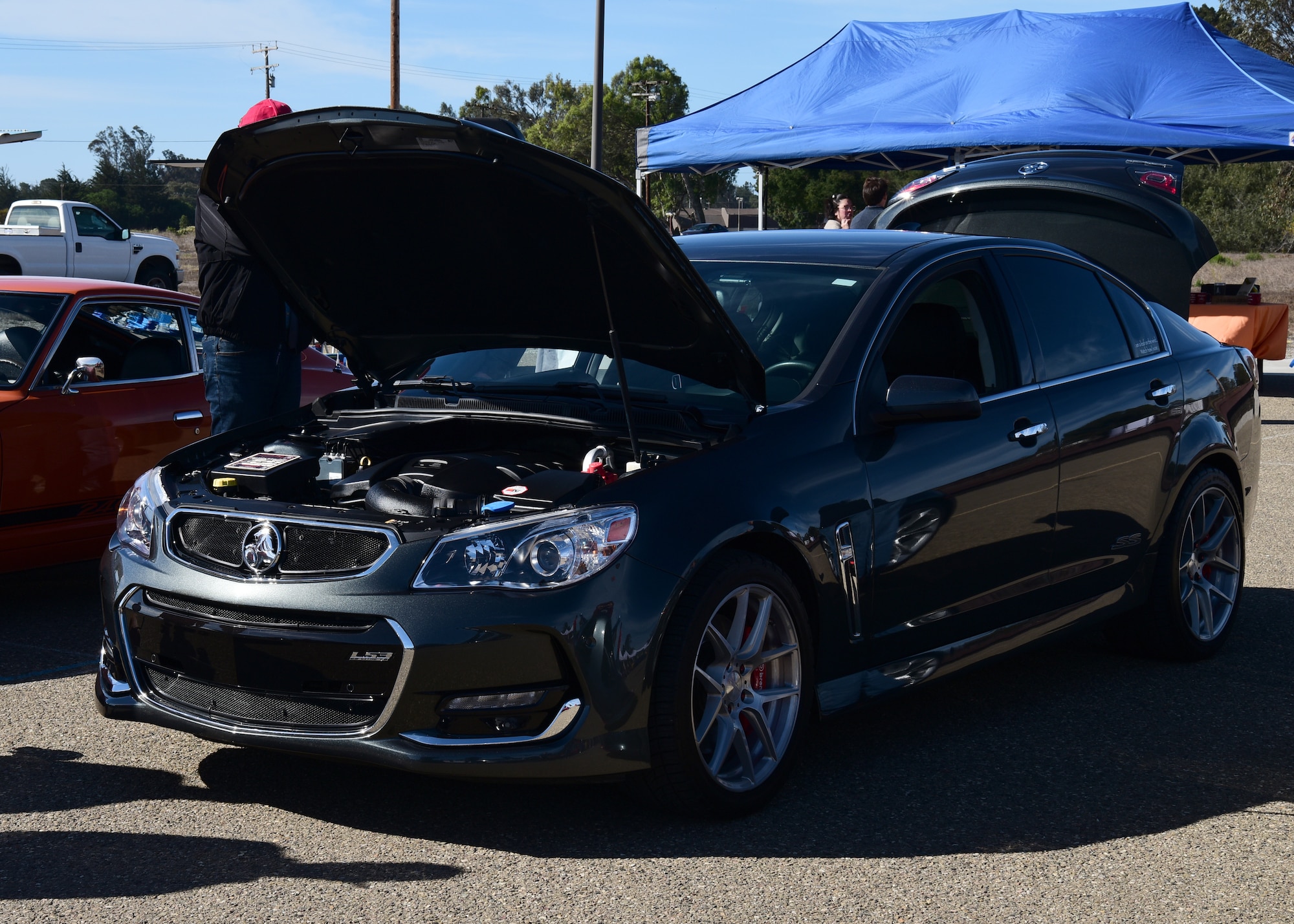 A Holden Commodore LS3 is displayed during Vandenberg’s Ninth Annual Exotic Car Show Oct. 23, 2021, at Vandenberg Space Force Base, Calif. The 30th Force Support Squadron also hosts cars that are no longer being manufactured making them big collector items. (U.S. Space Force photo by Airman First Class Tiarra Sibley)