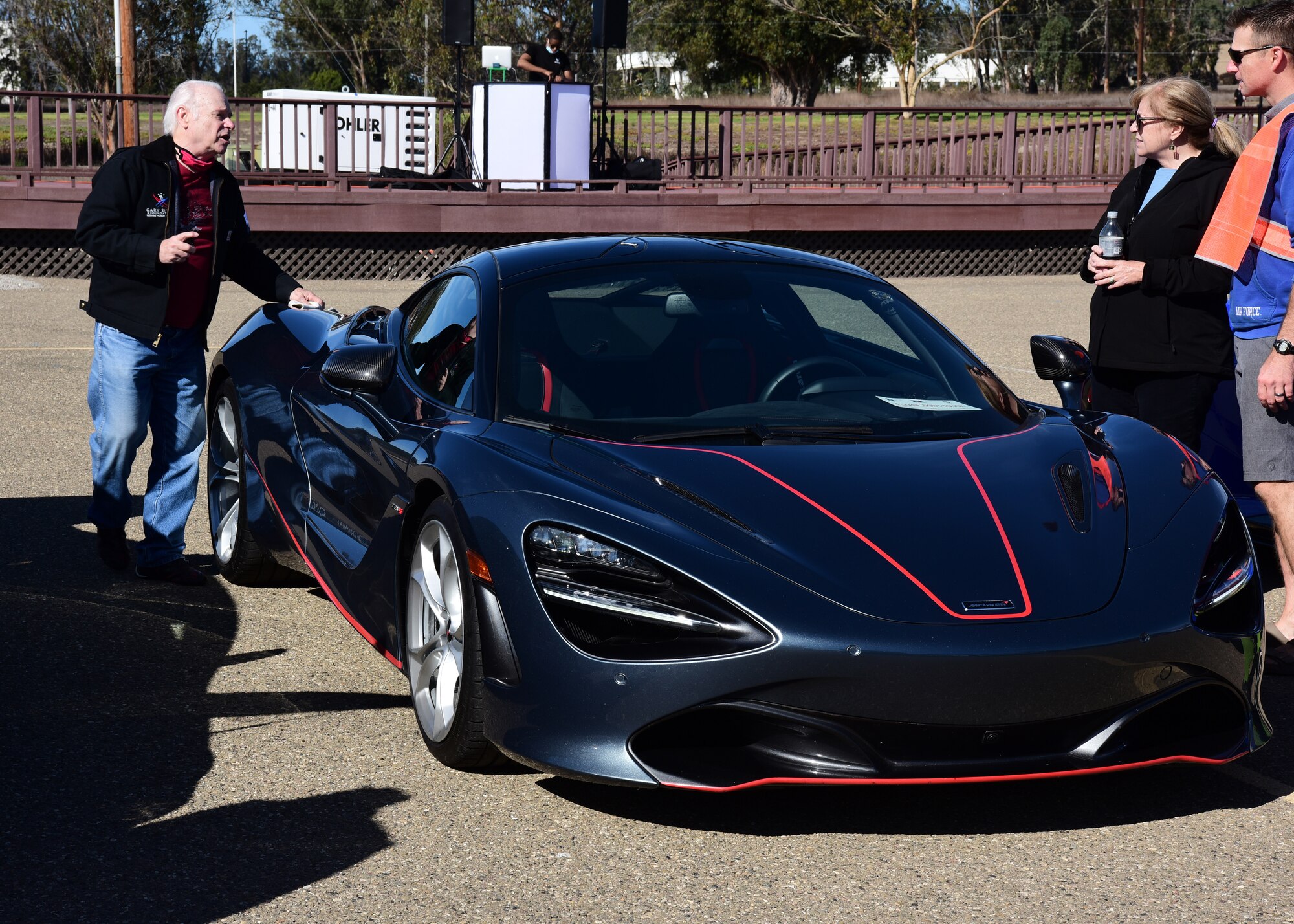 A Mclaren 720S is showcased during Vandenberg’s Ninth Annual Exotic Car Show Oct. 23, 2021, at Vandenberg Space Force Base, Calif. The 30th Force Support Squadron also promotes a culture of success built upon professionalism, diversity, and inclusion. (U.S. Space Force photo by Airman First Class Tiarra Sibley)