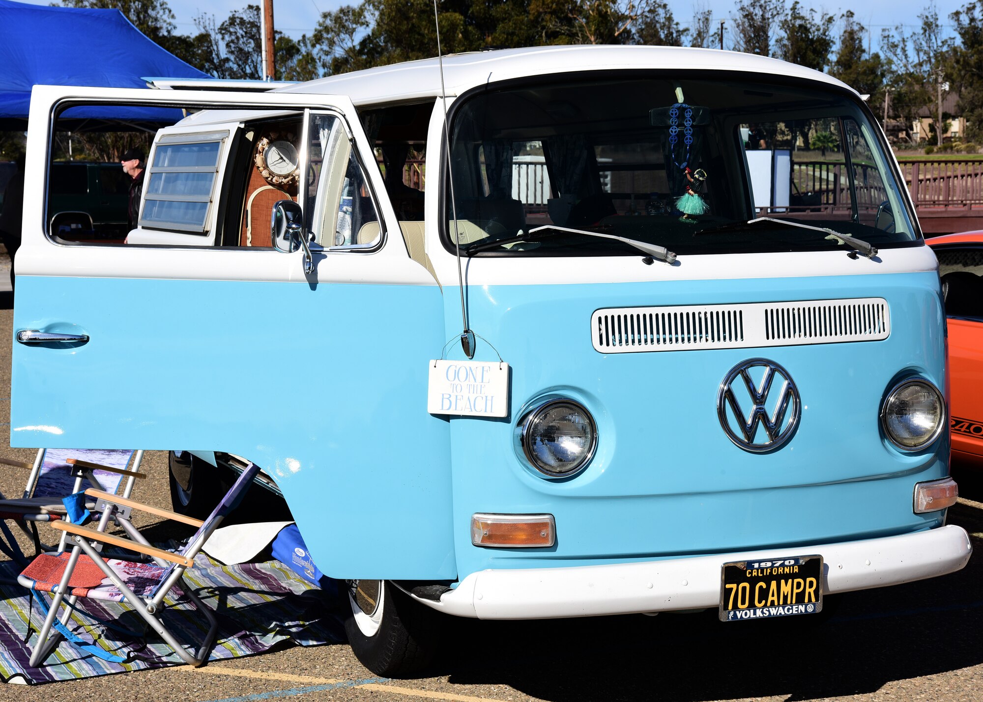 A 1970 Volkswagen Westfalia Bus is displayed during Vandenberg’s Ninth Annual Exotic Car Show Oct. 23, 2021, at Vandenberg Space Force Base, Calif. The 30th Force Support Squadron provides base support promoting public and private partnerships. (U.S. Space Force photo by Airman First Class Tiarra Sibley)