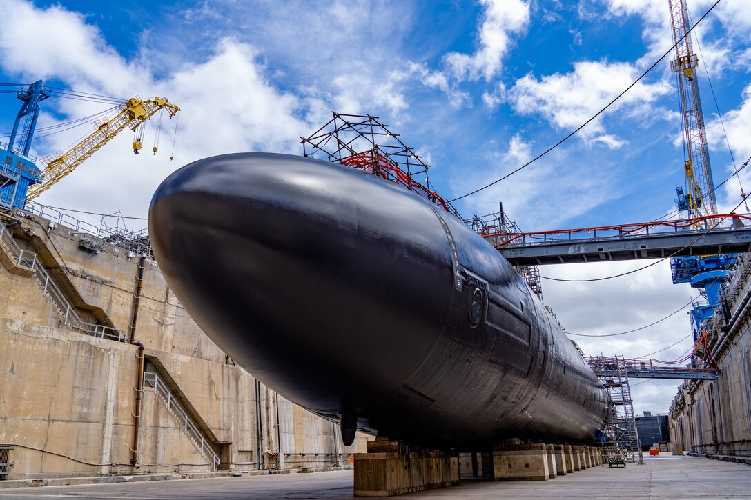 PEARL HARBOR, Hawaii – Pearl Harbor Naval Shipyard & Intermediate Maintenance Facility successfully undocked the Los Angeles-class fast-attack submarine USS Topeka (SSN 754) on-time commencing a two-day evolution on July 27, 2021. This undocking is a major milestone in the submarine’s docking selected restricted availability (DSRA). Each undocking is a complex evolution that requires teamwork across the entire shipyard to ensure a safe and on time event.