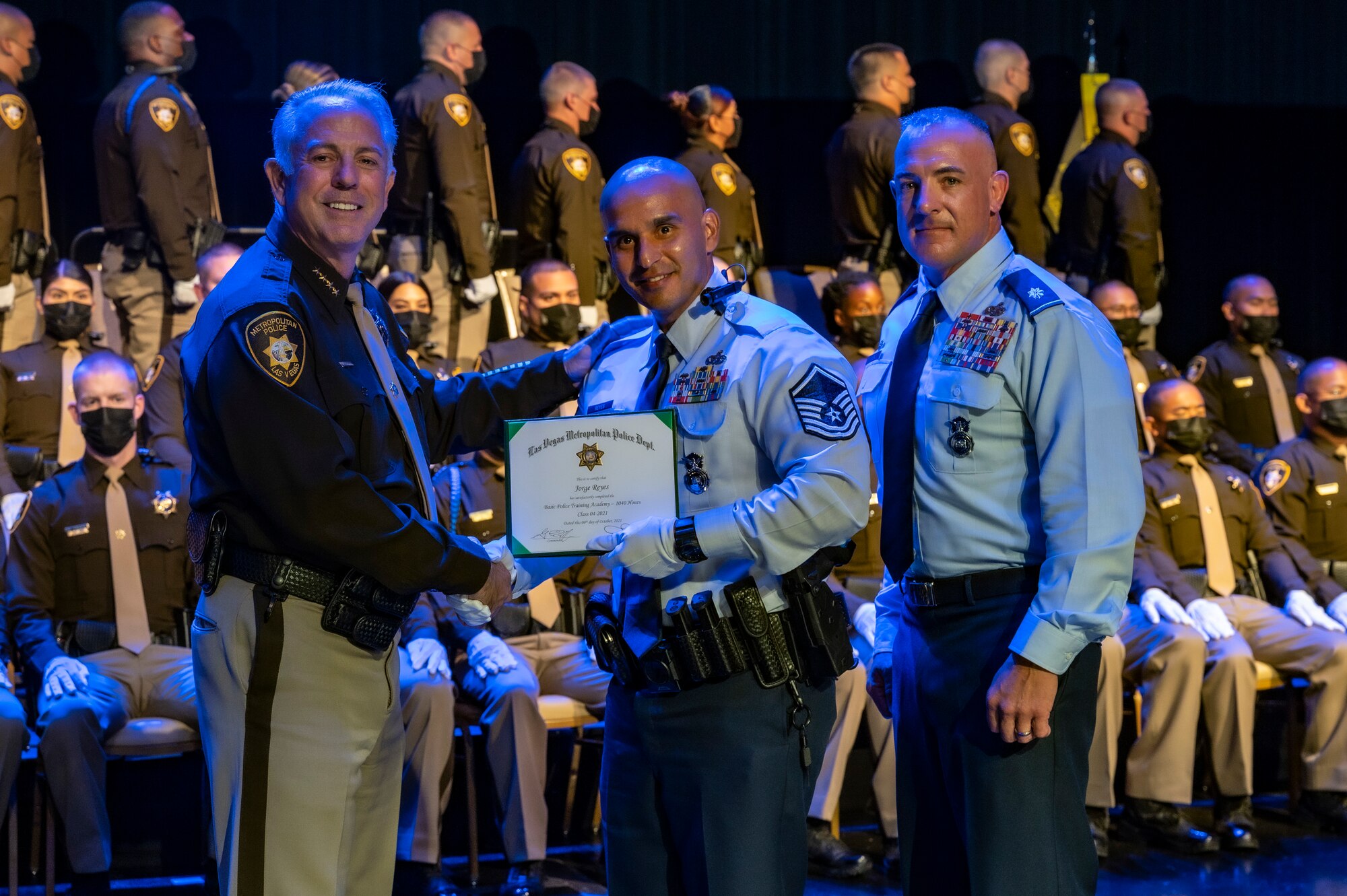 Police graduation event