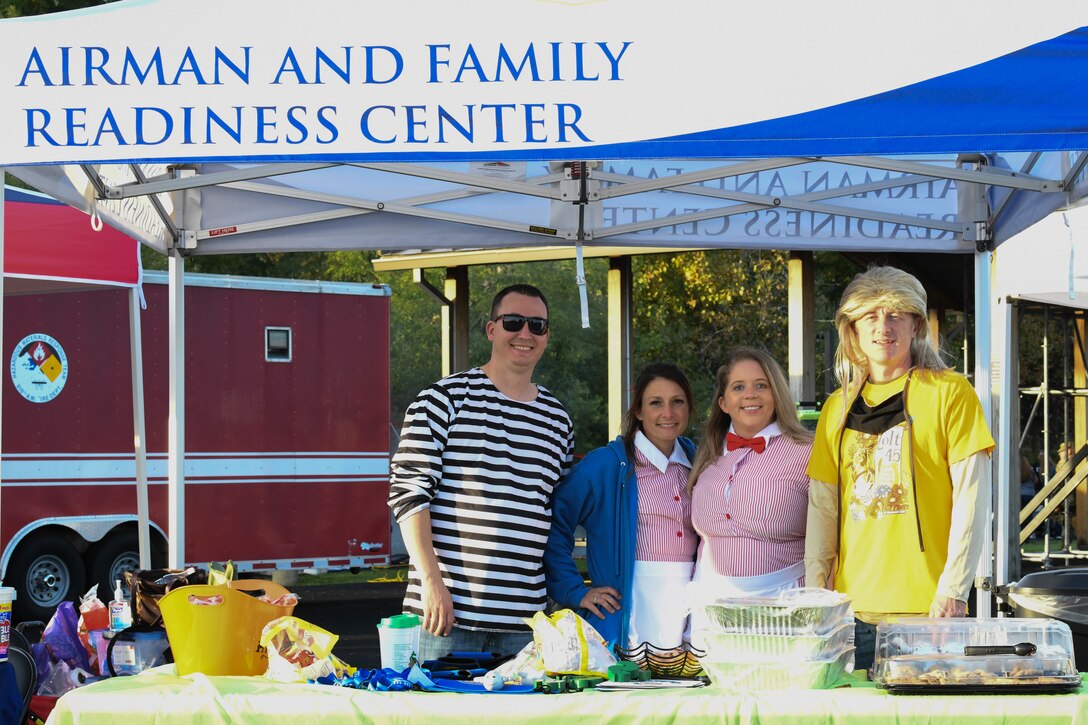 Airmen and their families were able to enjoy hayrides, trunk-or-treating, a witch walk, pumpkin picking and decorating, a bonfire, snacks and other games and activities.