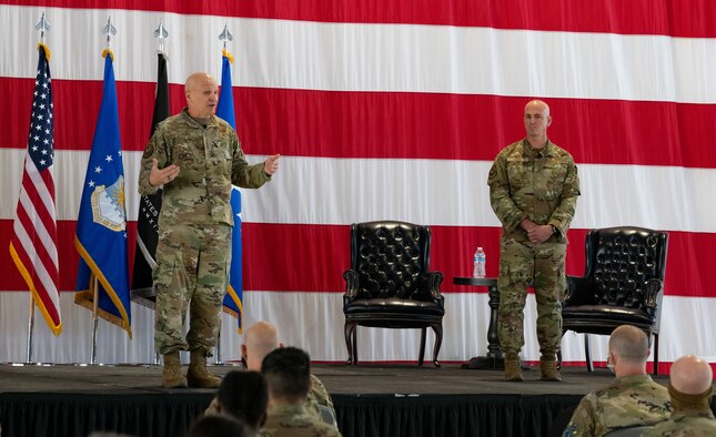 Gen. Arnold W. Bunch Jr. speaks at a town hall