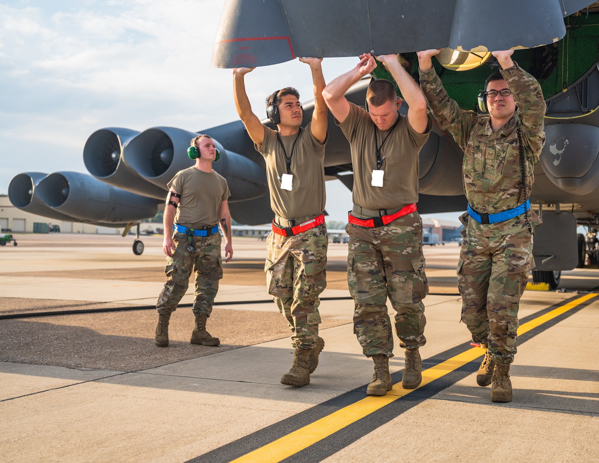 In order to present the Air Force with highly effective global airpower, Barksdale maintainers and air crews work to keep the B-52s mission ready.